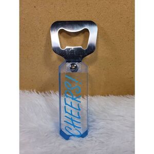 Acrylic 'Cheers' Bottle Opener